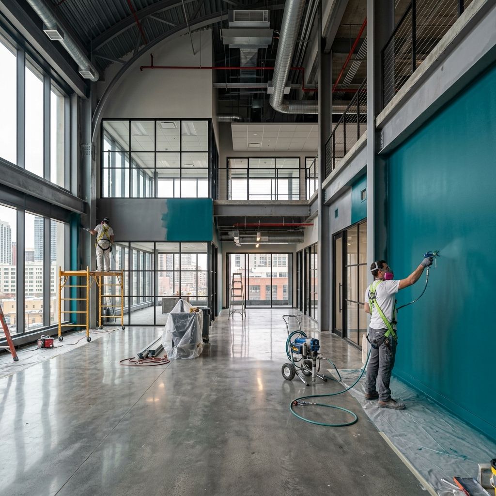 Transforming Commercial Spaces with Industrial Spray Painting in London